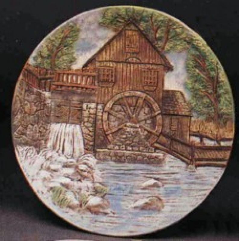Mill Scene Plate