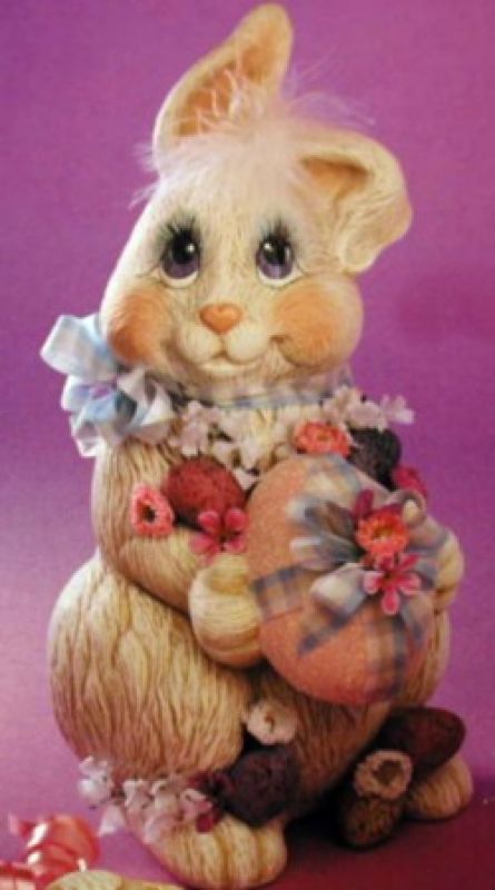 Bunny Holding Egg Large