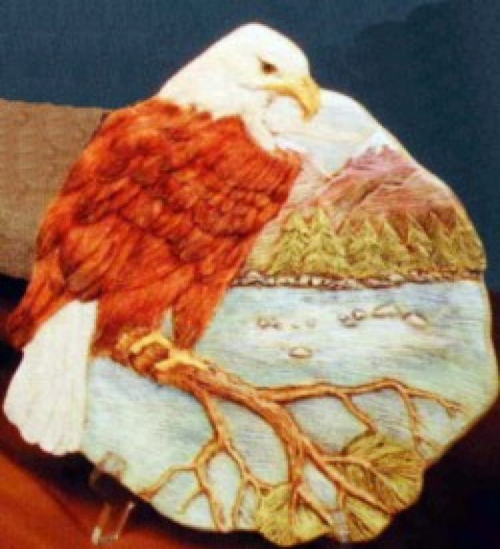 Eagle On Branch Plate