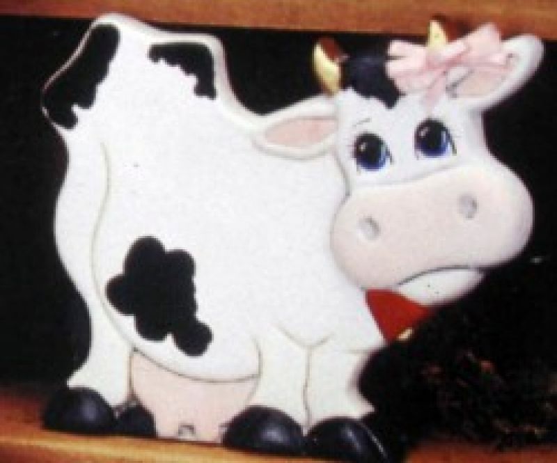 Cow Recipe Holder