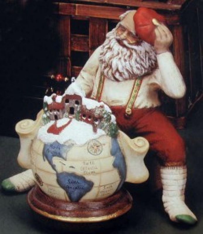 Santa with Globe
