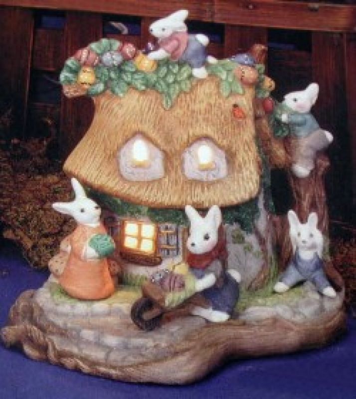 Village Cottage with Bunnies