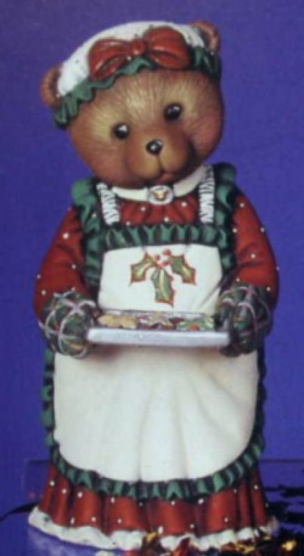Mrs Claus Teddy with Tray