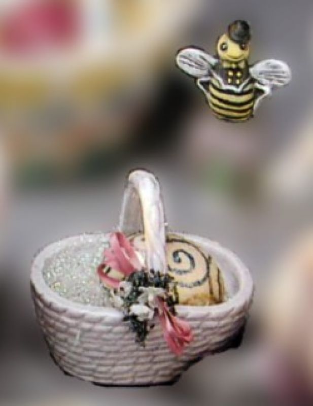 Whimsical Bee & Basket