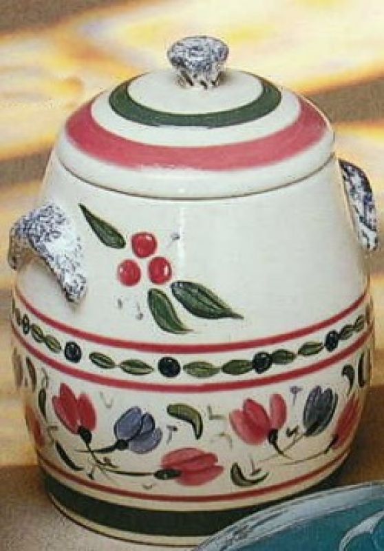 Canister with handles and lid - Medium