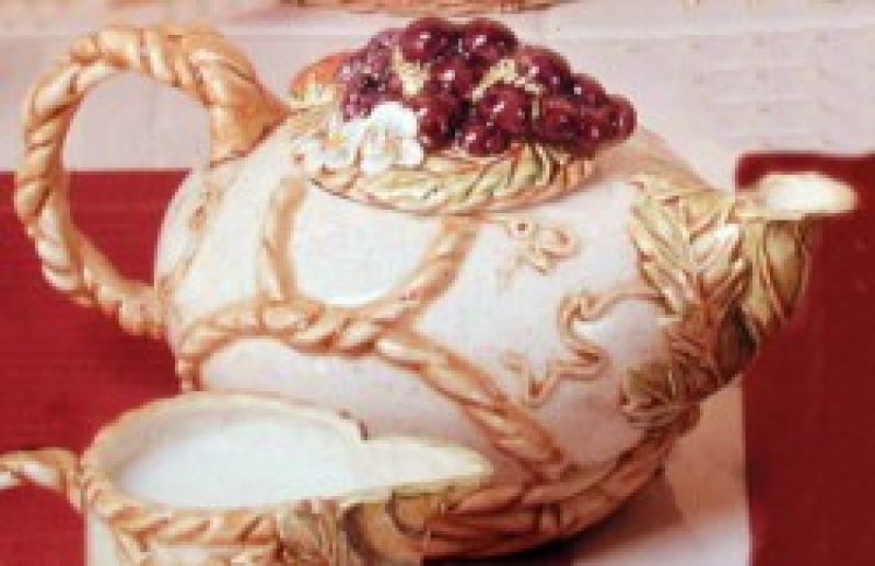 Fruit In Vine Teapot