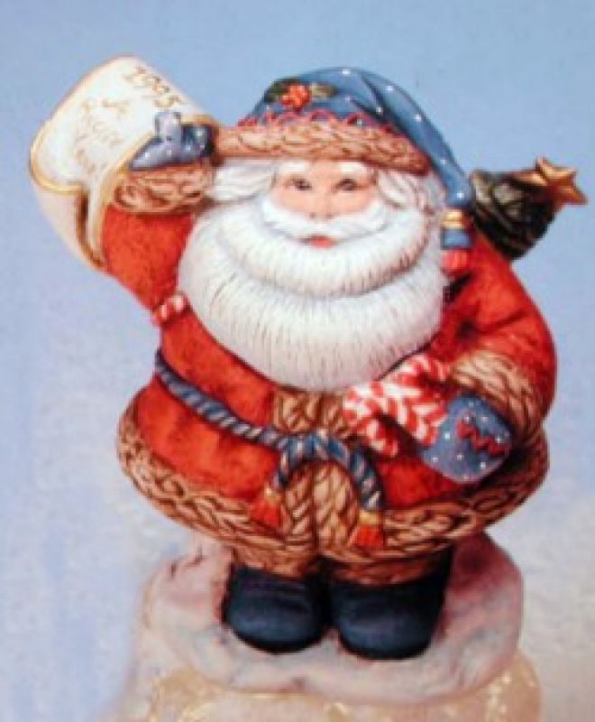Gum Drop Santa W/List