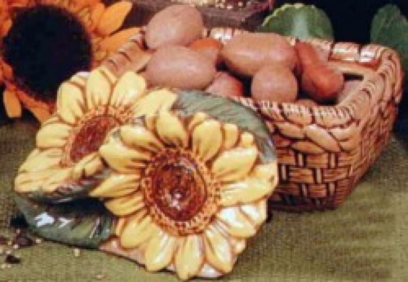 Sunflower Woven Basket