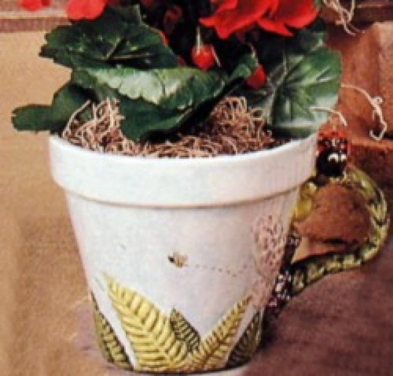 Dragonfly/Flower Mug