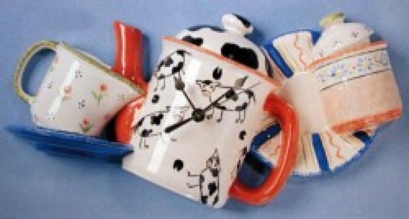 Teapot & Cup Wall Sculpture
