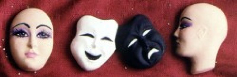 Plain Mask Pins (set of 4)
