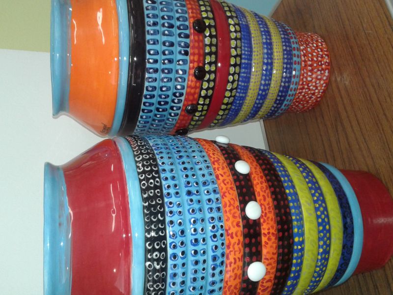 Small Horizontal-Striped Vase