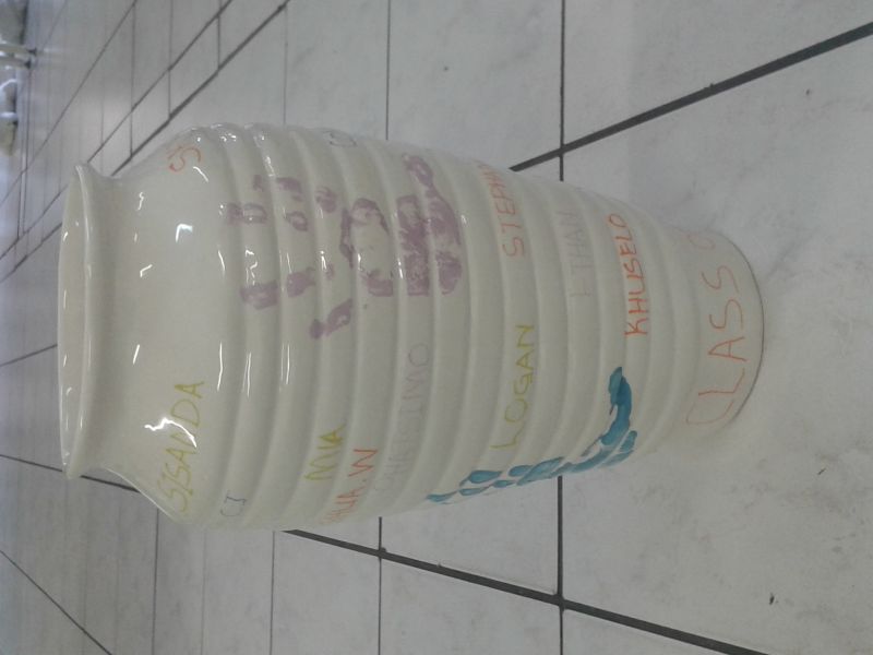 Large Horizontal-Striped Vase