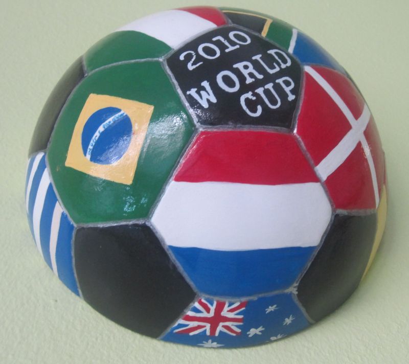 Soccer Ball (half) as money box or plain