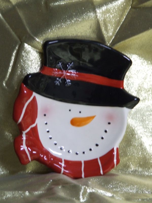Snowman Sweet Plate