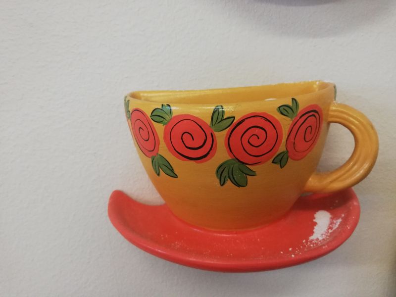 Half cup and saucer