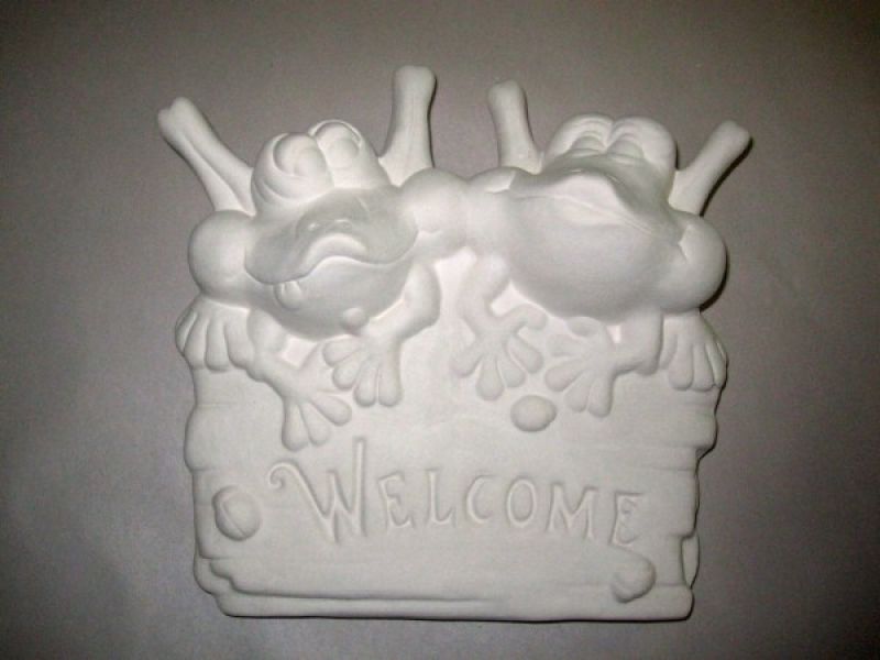 Twin Welcome Frogs
