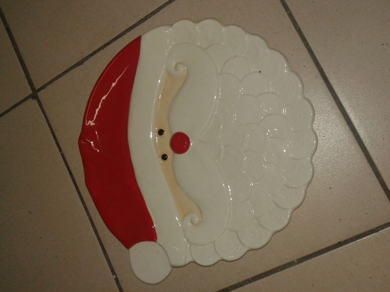 Santa Plate Large