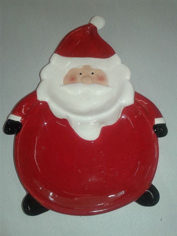 Funky 2-division Santa Dish