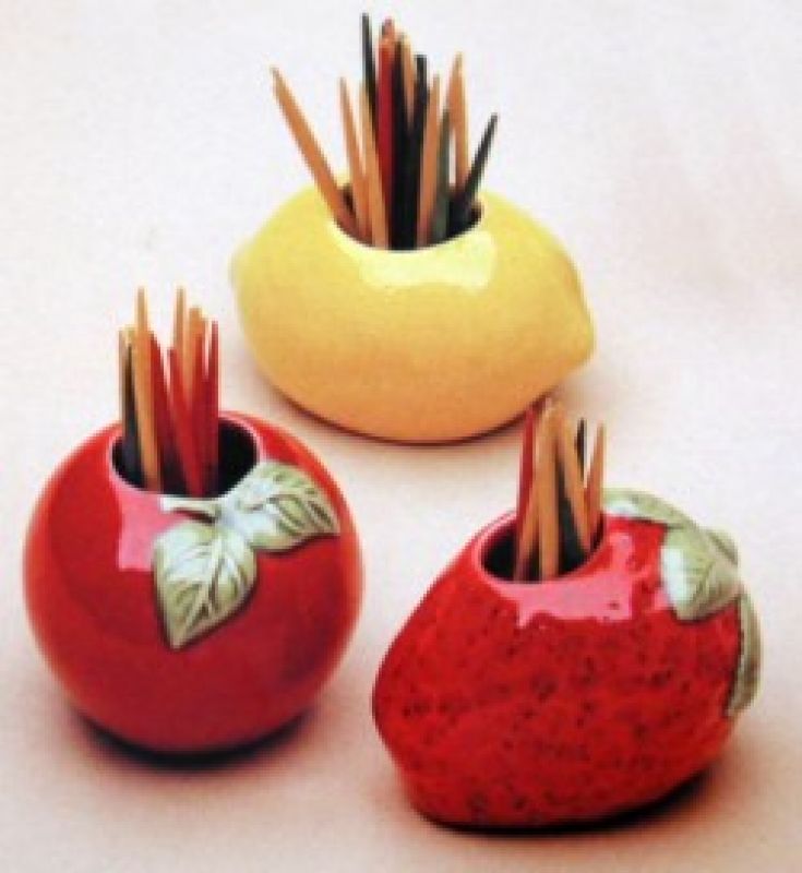 Fruit Toothpick holder (set of 3)