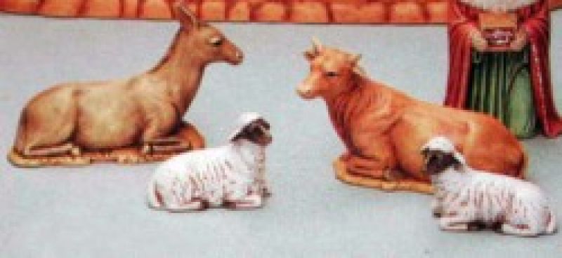 Nativity Cow & Donkey Med - only sold with set
