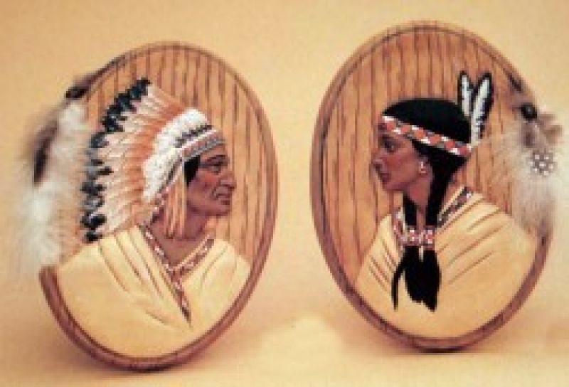 Indian Plaques (set of 2)