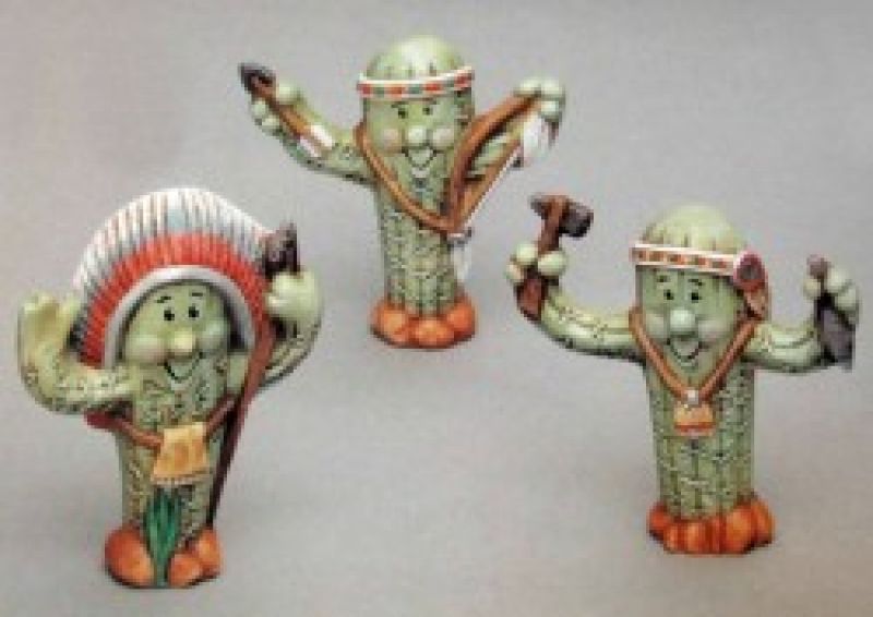 Indian Cactus (set of 3)