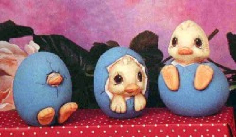 Three Hatching Ducks (set of 3)