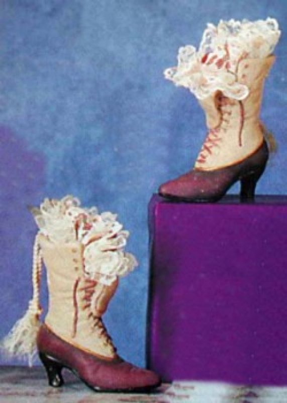 Victorian Boot Ornaments (set of 2)