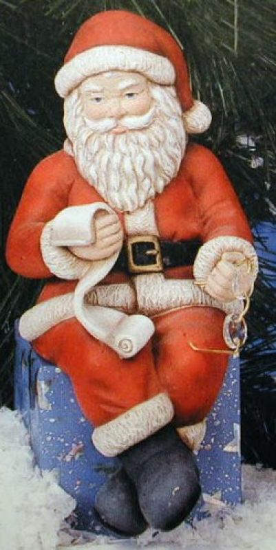 Santa Sitting With Scroll