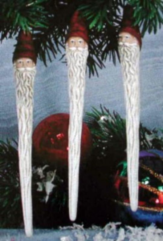 Santa Icicles (set of 3)
