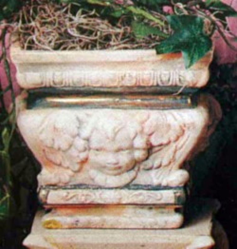 4 Sided Cherub Planter Small
