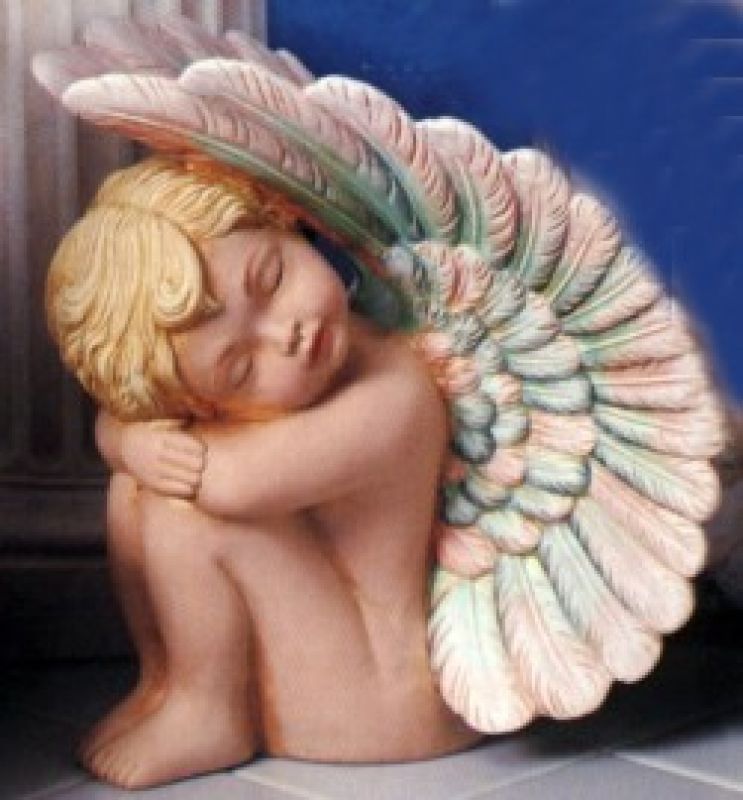 Cherub Uplifted Wing L Large