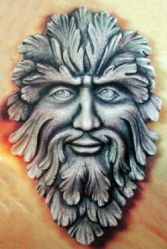 Green Man Plaque
