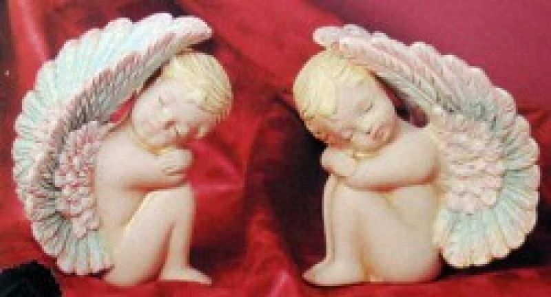 Cherub Sleeping U/Wing (set of 2)