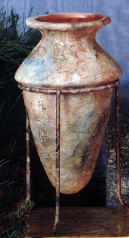 Stucco Cone Vase (stand not included)