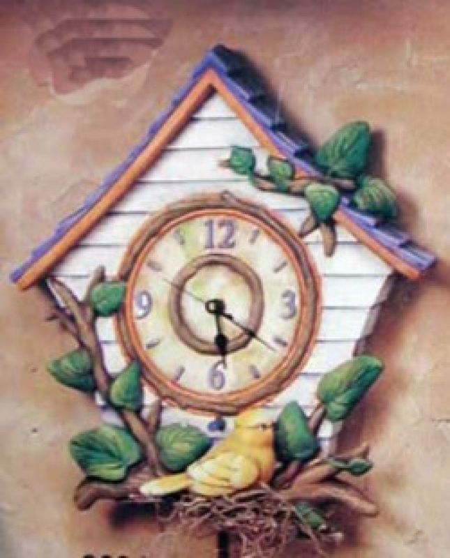 Birdhouse Clock (bird and mechanism not included)