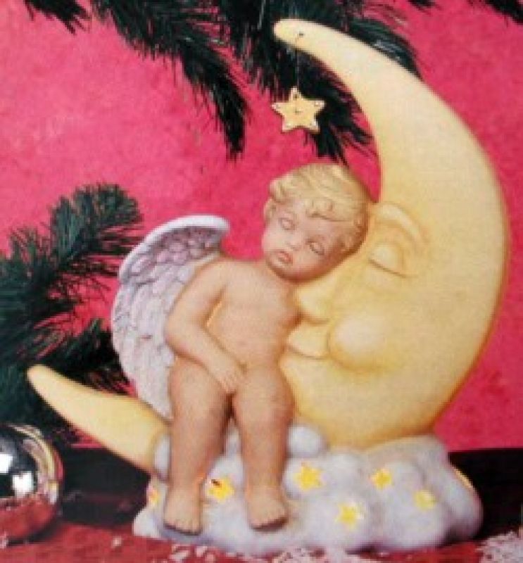Cherub On Moon