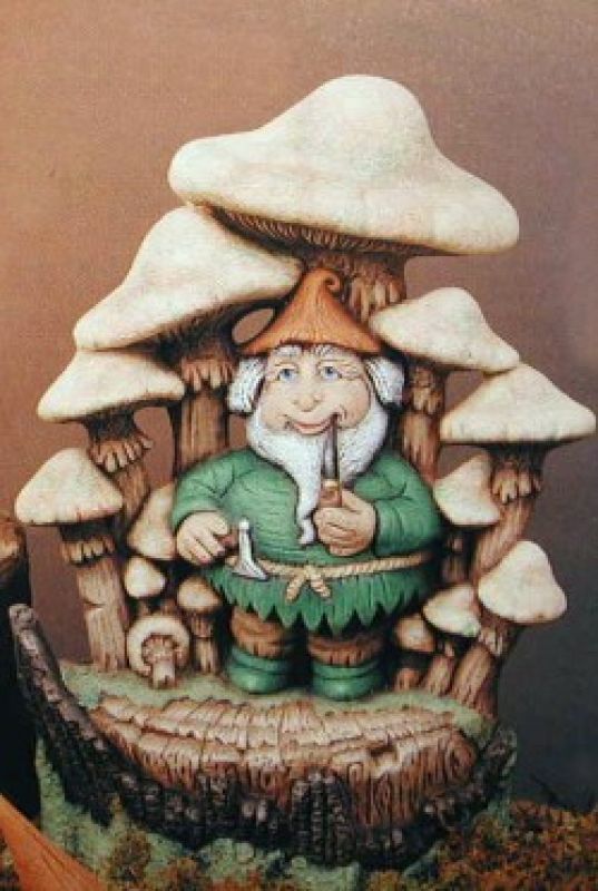 Gnome In Mushroom