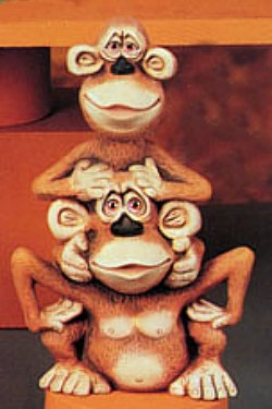 Monkey Totem Nodder (spring not included)