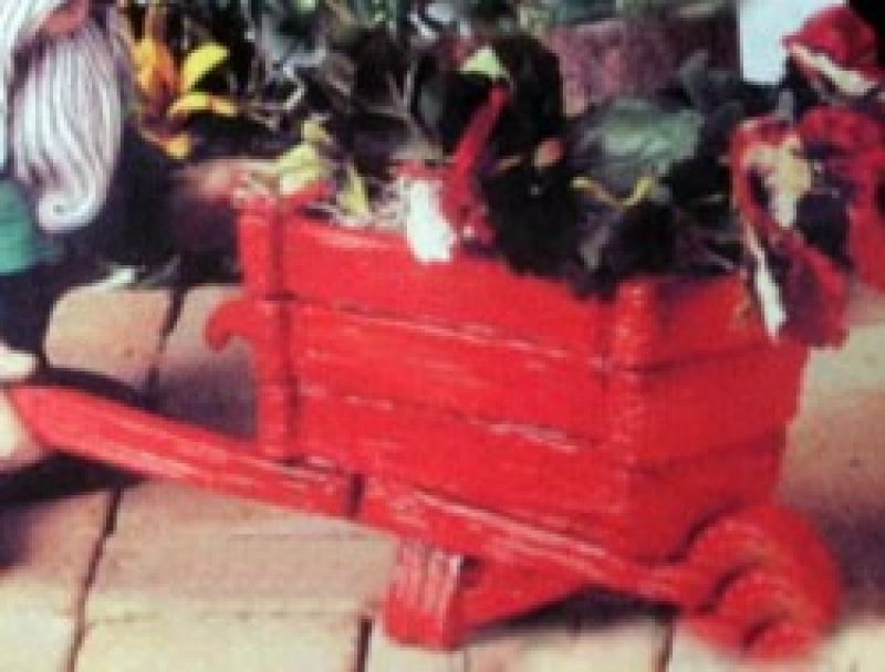 Wooden Wheelbarrow