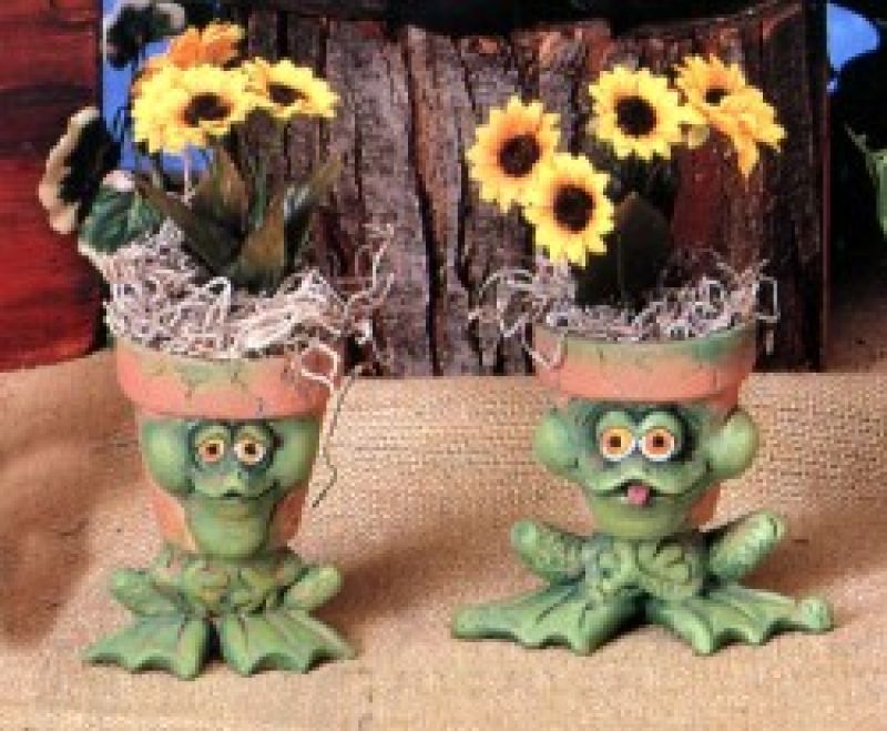 Small Frog Pot Hopper (set of 2)