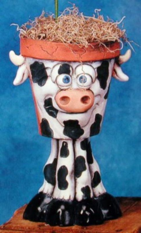 Happy Jack Cow Pot