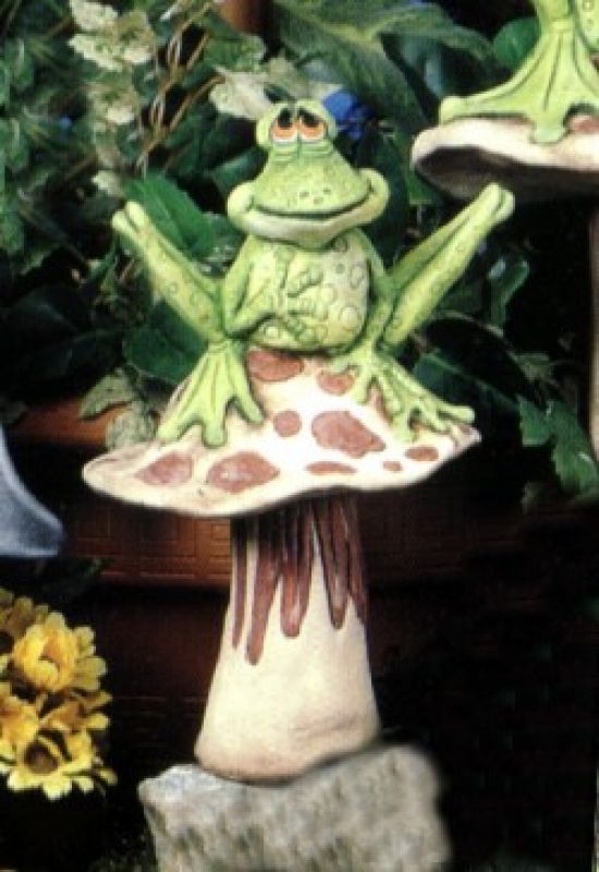 Frog On Mushroom Med