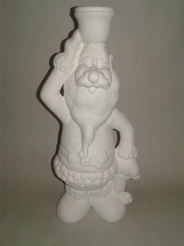 Santa Candlestick Holder
