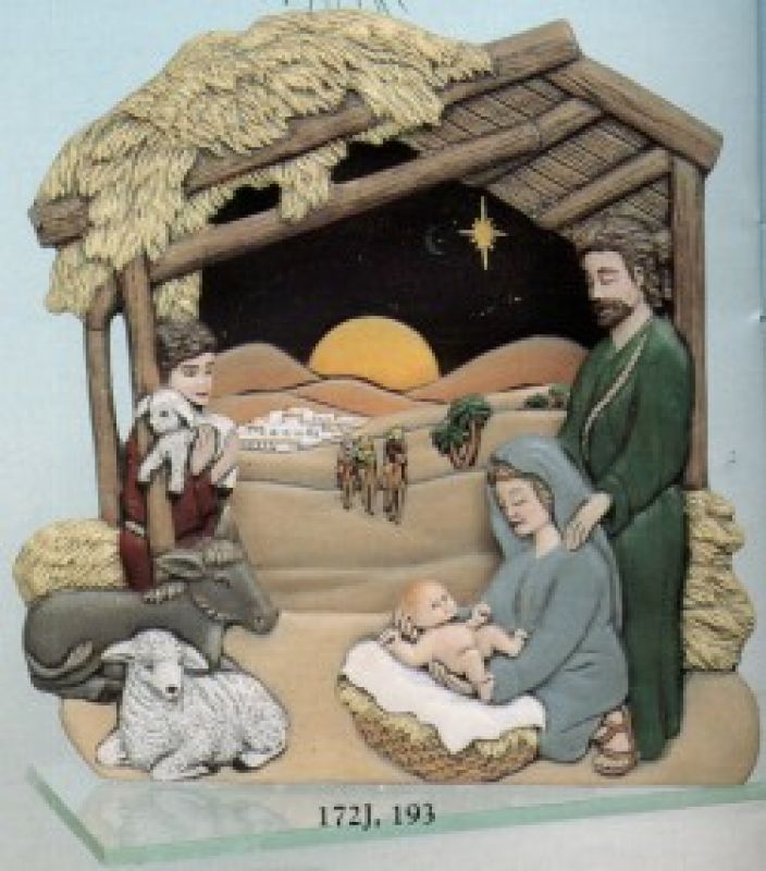 Tree Wrap & Nativity Comp - set (see Tree Wrap & Winter Town for