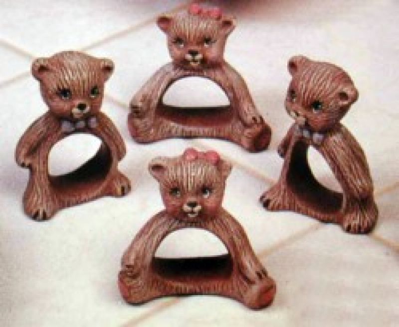 Teddy Serviette Ring (set of 4)