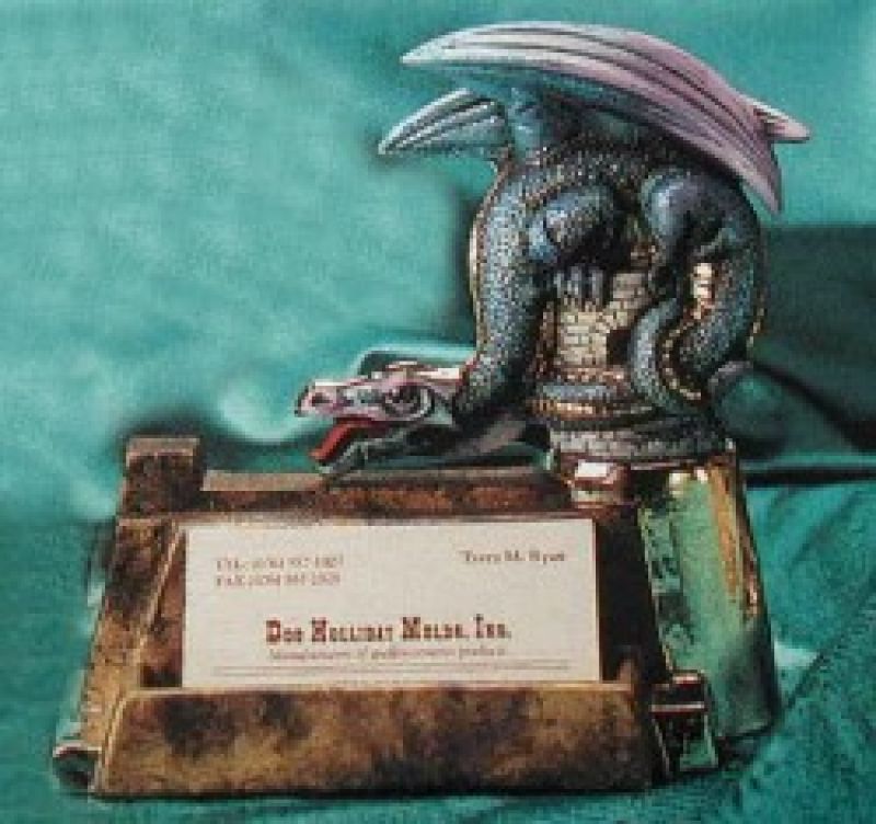 Business Card Holder with Dragon