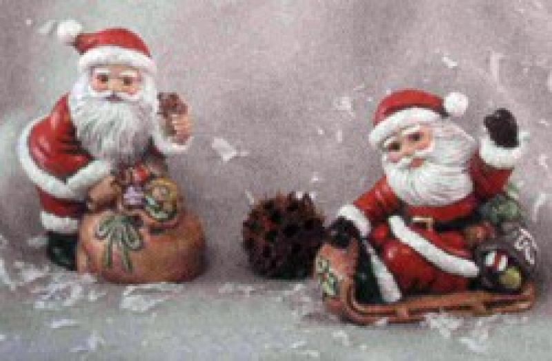 Standing Santa with Bag Ornament