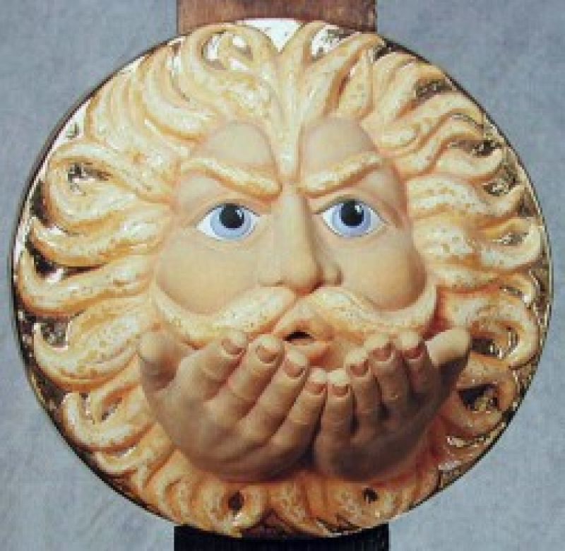 Sun Wall Plaque with Hands